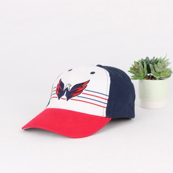 Idegy Other - Washington Capitals Hat Red White Blue Adjustable Baseball Cap – Idegy NHL